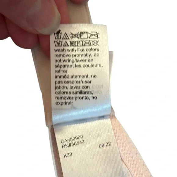 Calvin Klein underwire bra 34C convertible straps light pink logo band - Picture 8 of 8
